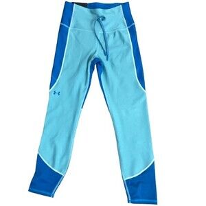 NWT Under Armour Women's HeatGear Compression Ankle Leggings Colorblock Size XS‎